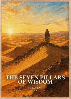 Seven Pillars of Wisdom Book Watercolour Illustration by T. Lawrence