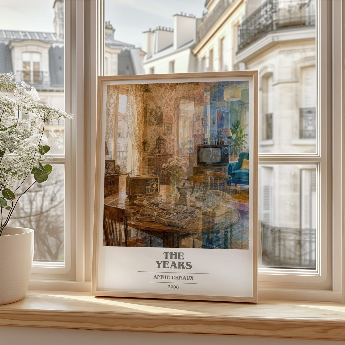 The Years book cover poster colour and style options – Annie Ernaux book art