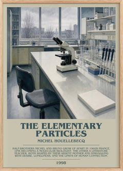 The Elementary Particles Bookish Wall Art by Michel Houellebecq