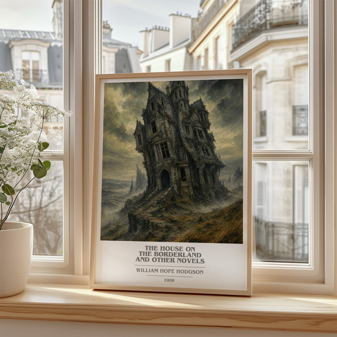 The House On The Borderland And Other Novels book cover poster colour and style options – William Hope Hodgson book art