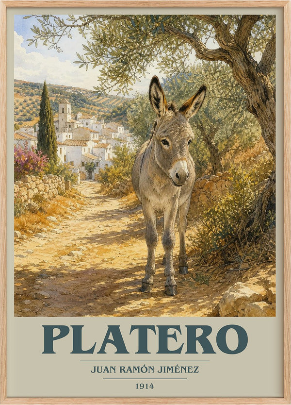 Platero Book Cover Poster by Juan Ramón Jiménez