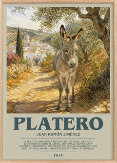 Platero Bookish Wall Art by Juan Ramón Jiménez