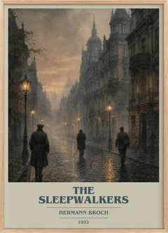 The Sleepwalkers Book Cover Poster by Hermann Broch