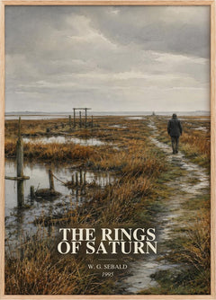 The Rings of Saturn Book Watercolour Illustration by W. G. Sebald