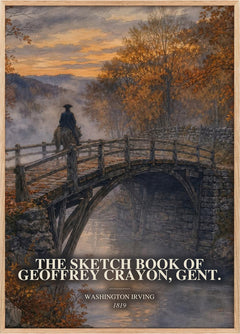 The Sketch Book Of Geoffrey Crayon, Gent. Book Watercolour Illustration by Washington Irving
