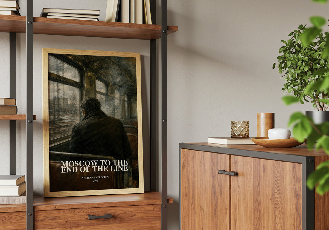 Moscow to the End of the Line book watercolour illustration paper finish options – matte satin gloss