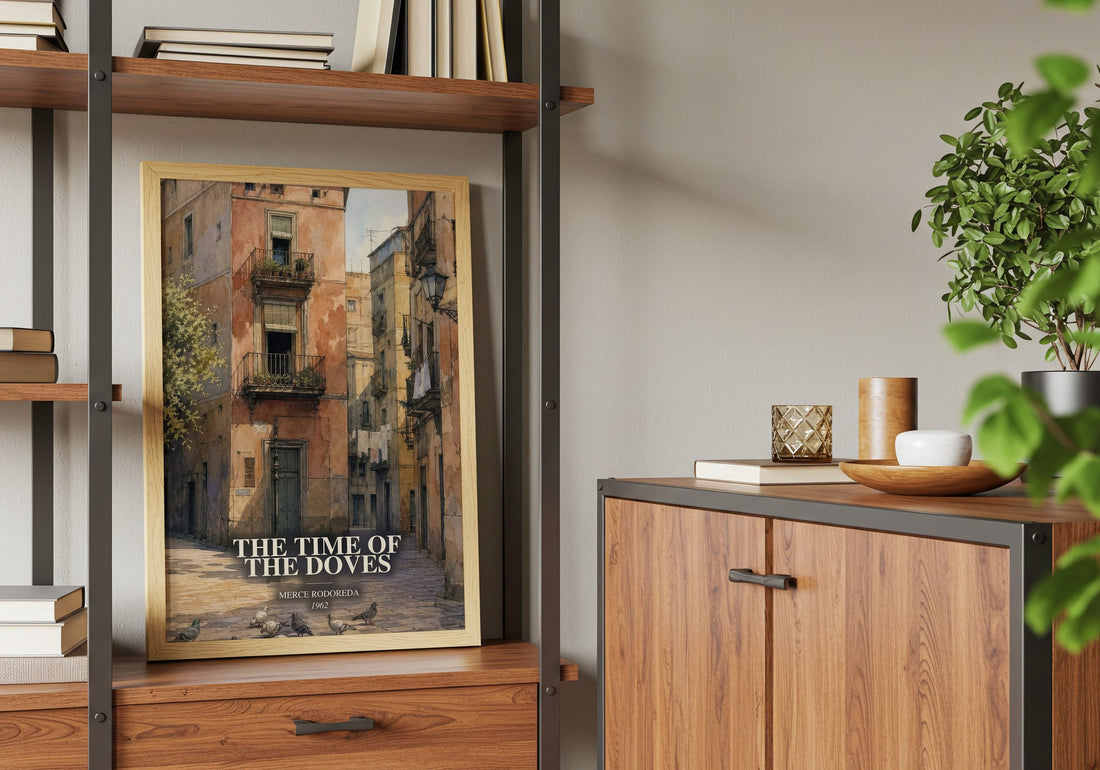 The Time Of The Doves book watercolour illustration paper finish options – matte satin gloss