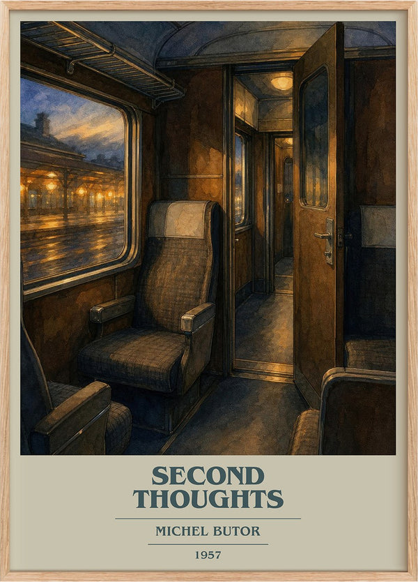 Second Thoughts Book Cover Poster by Michel Butor