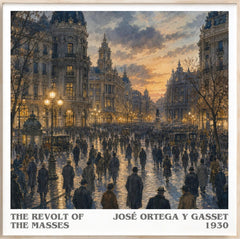 The Revolt of the Masses Literary Art Print by José Ortega y Gasset