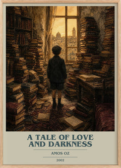 A Tale of Love and Darkness Book Cover Poster by Amos Oz