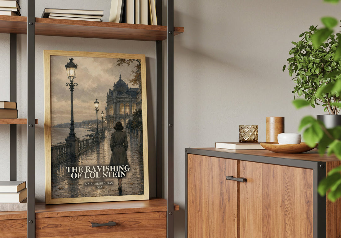 The Ravishing of Lol Stein book watercolour illustration paper finish options – matte satin gloss