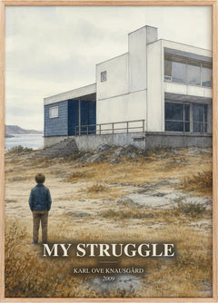 My Struggle Book Watercolour Illustration by Karl Ove Knausgård