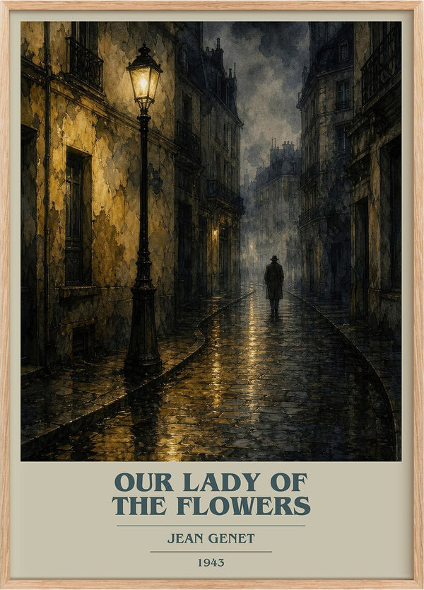Our Lady of the Flowers Book Cover Poster by Jean Genet