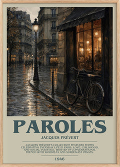 Paroles Bookish Wall Art by Jacques Prévert