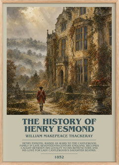 History Of Henry Esmond Bookish Wall Art by W. Thackeray