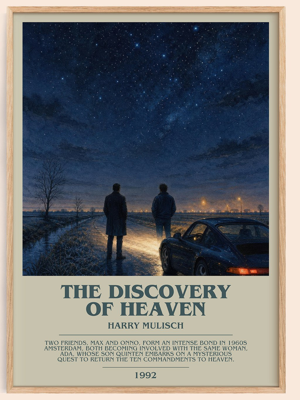 The Discovery of Heaven Bookish Wall Art by Harry Mulisch – framed poster