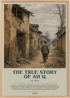 The True Story Of Ah Q Bookish Wall Art by Lu Xun