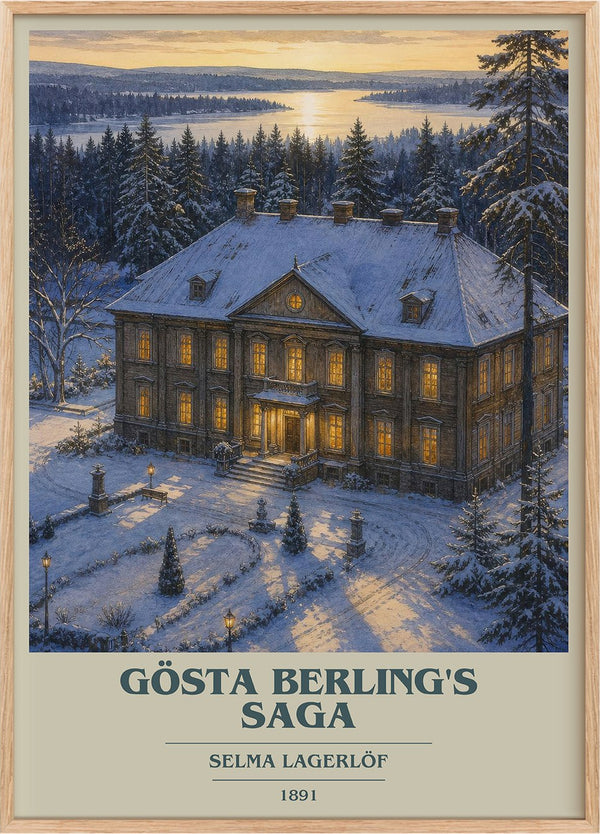 Gösta Berling's Saga Book Cover Poster by Selma Lagerlöf