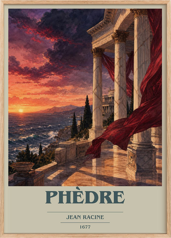 Phèdre Book Cover Poster by Jean Racine