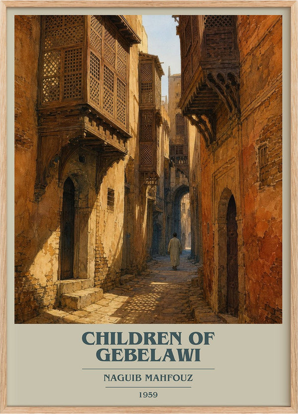Children of Gebelawi Book Cover Poster by Naguib Mahfouz
