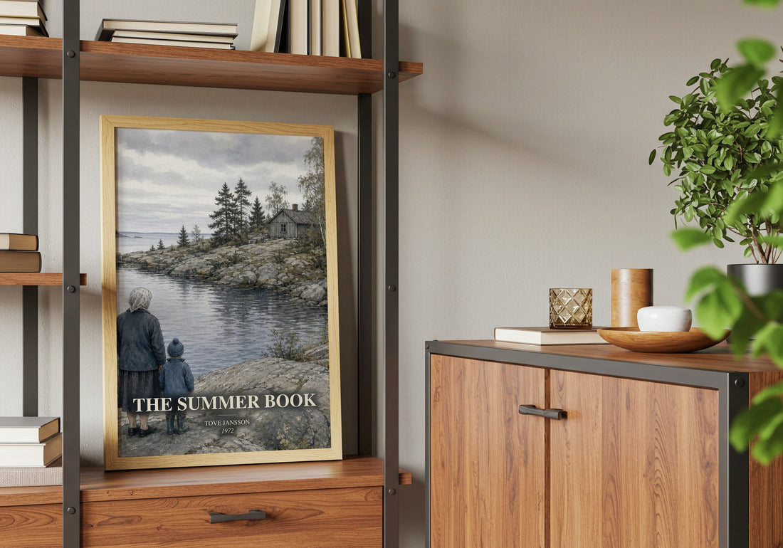 The Summer Book book watercolour illustration paper finish options – matte satin gloss