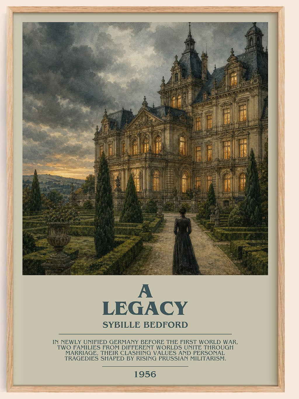A Legacy Bookish Wall Art by Sybille Bedford – framed poster