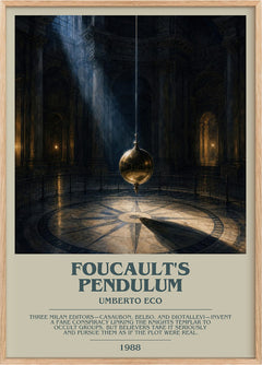 Foucault's Pendulum Bookish Wall Art by Umberto Eco