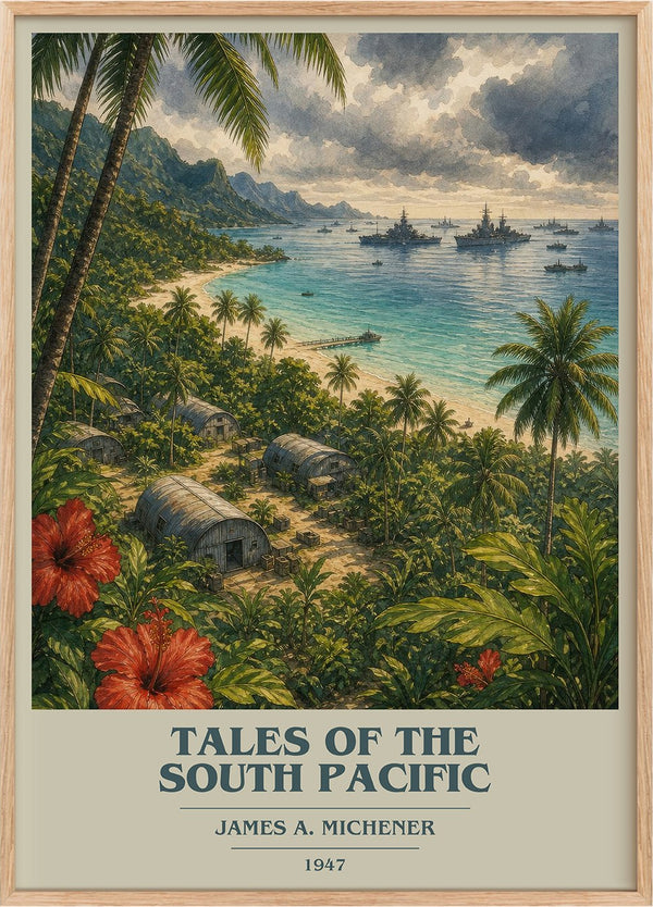 Tales of the South Pacific Book Cover Poster by James A. Michener