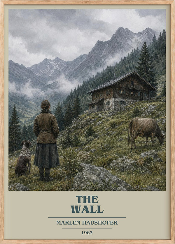The Wall Book Cover Poster by Marlen Haushofer