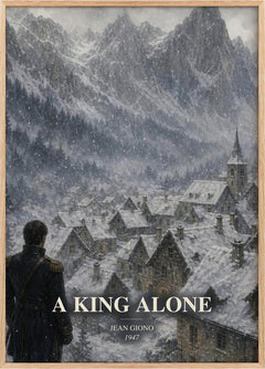 A King Alone Book Watercolour Illustration by Jean Giono