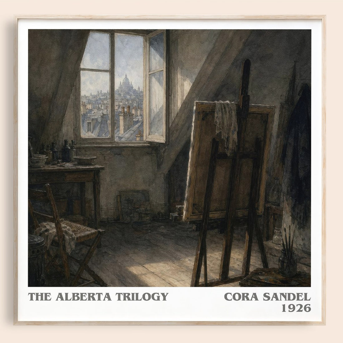 The Alberta Trilogy literary book poster by Cora Sandel – framed literary art print