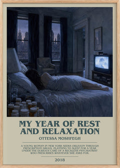 My Year of Rest and Relaxation Bookish Wall Art by Ottessa Moshfegh