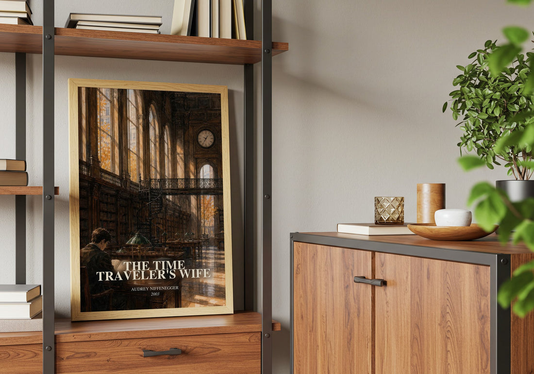 The Time Traveler's Wife book watercolour illustration paper finish options – matte satin gloss