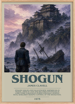 Shogun Bookish Wall Art by James Clavell