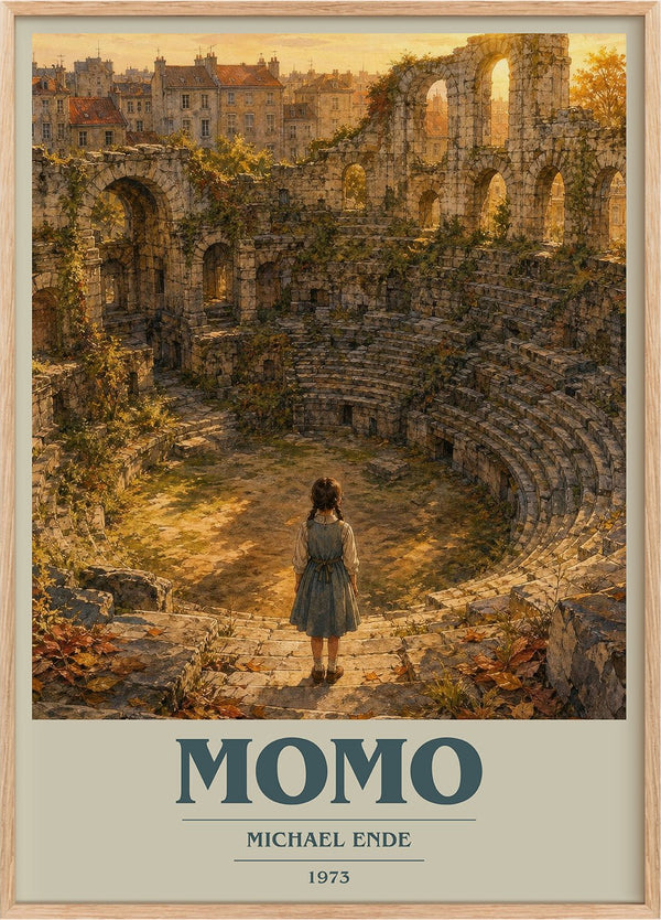 Momo Book Cover Poster by Michael Ende