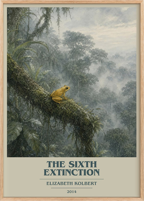 The Sixth Extinction Book Cover Poster by Elizabeth Kolbert