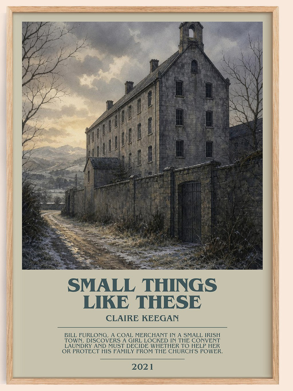 Small Things Like These Bookish Wall Art by Claire Keegan – framed poster