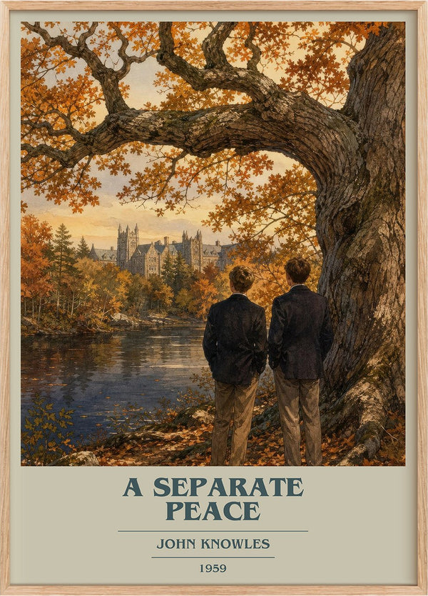 A Separate Peace Book Cover Poster by John Knowles