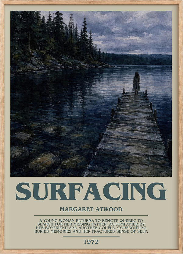 Surfacing Bookish Wall Art by Margaret Atwood