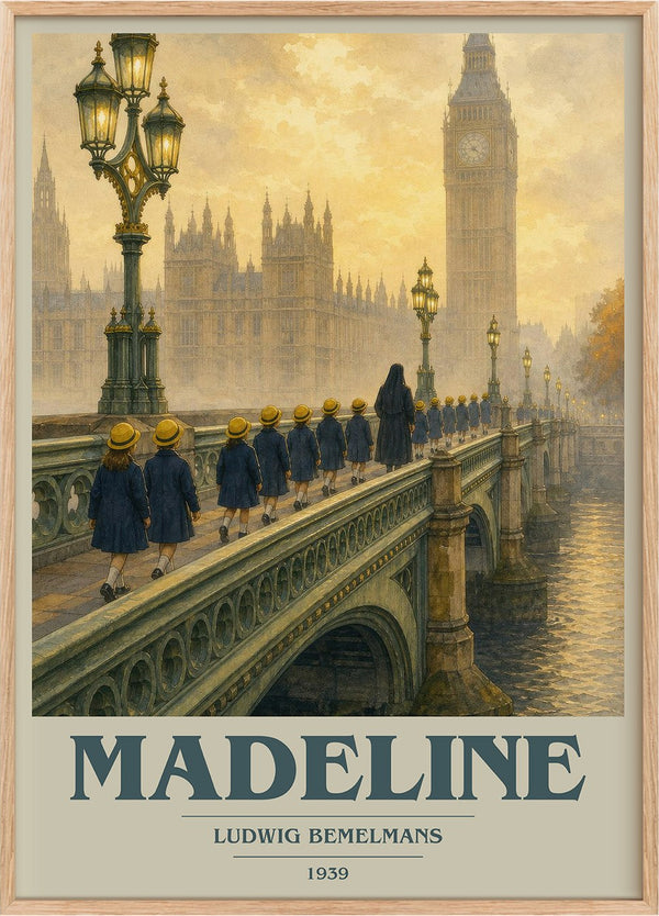 Madeline Book Cover Poster by Ludwig Bemelmans