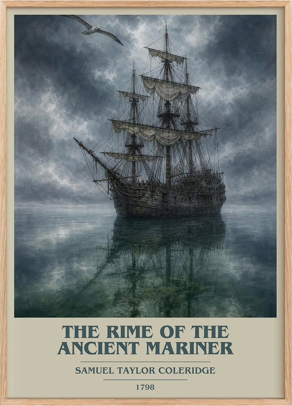 Rime of the Ancient Mariner Book Cover Poster by S. Coleridge