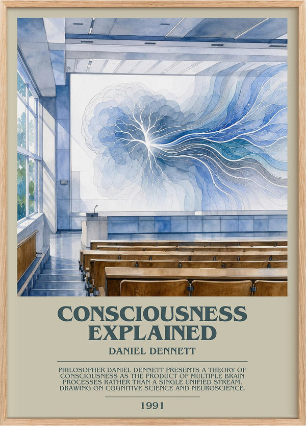 Consciousness Explained Bookish Wall Art by Daniel Dennett