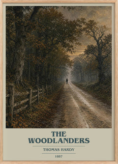 The Woodlanders Book Cover Poster by Thomas Hardy