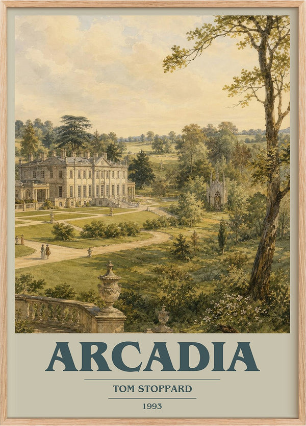 Arcadia Book Cover Poster by Tom Stoppard