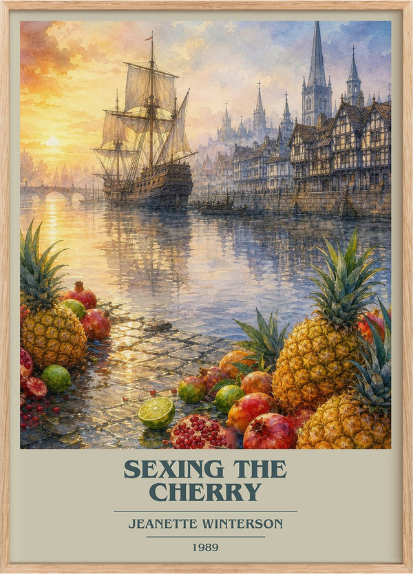 Sexing the Cherry Book Cover Poster by Jeanette Winterson