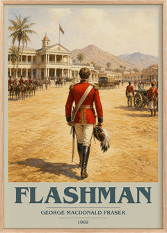 Flashman Book Cover Poster by George MacDonald Fraser