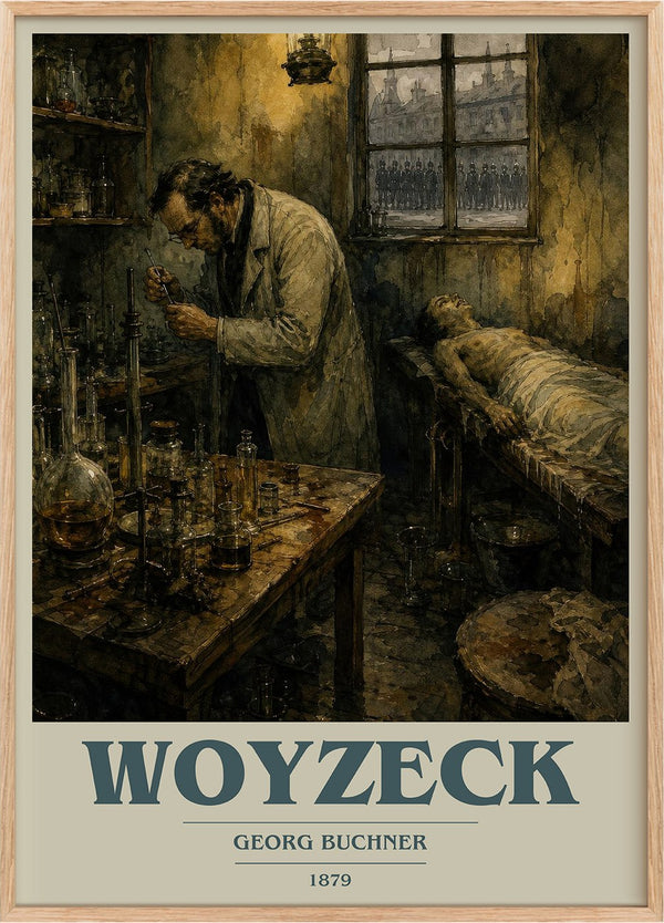Woyzeck Book Cover Poster by Georg Buchner