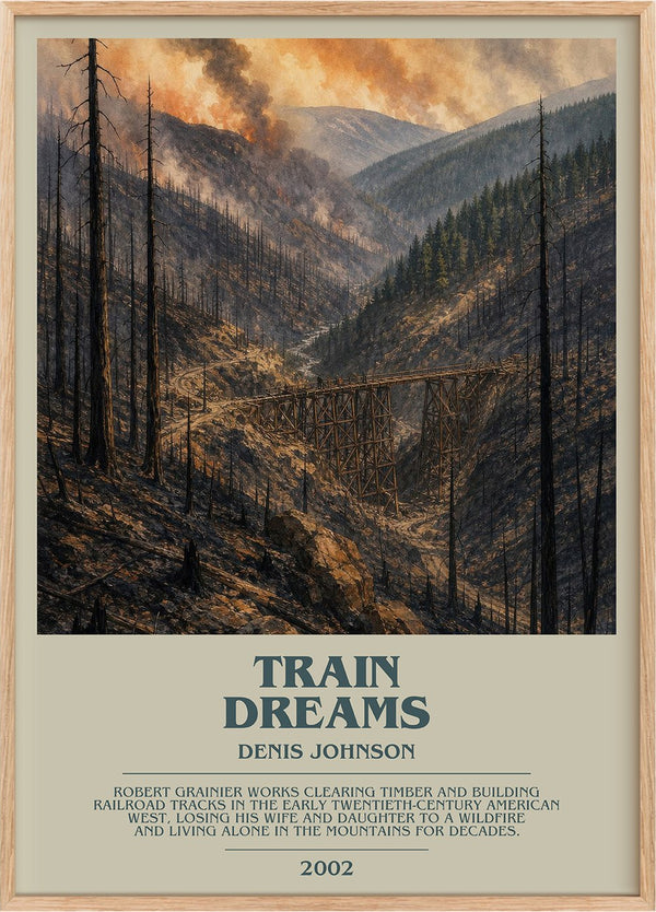 Train Dreams Bookish Wall Art by Denis Johnson