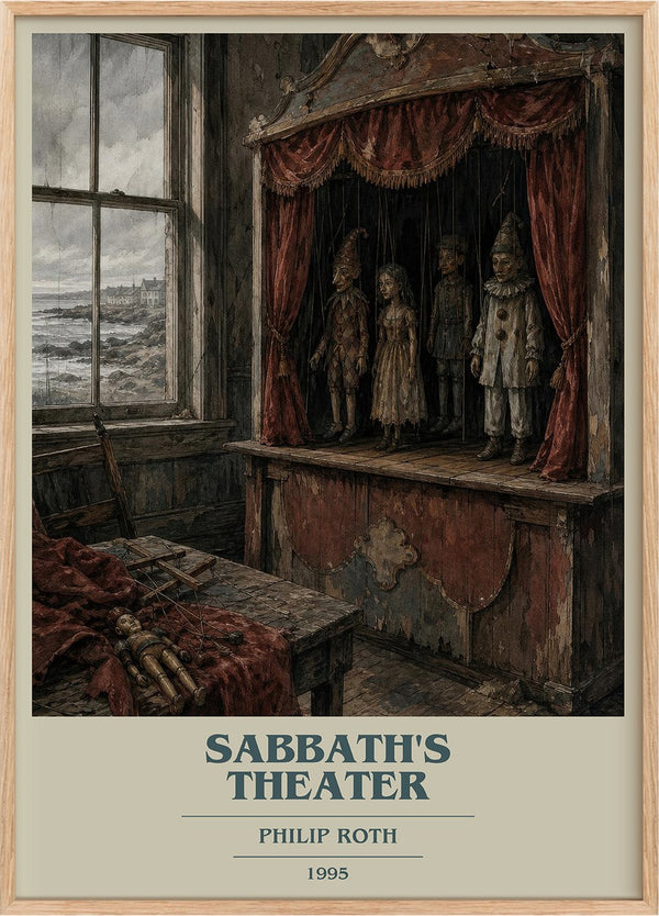 Sabbath's Theater Book Cover Poster by Philip Roth