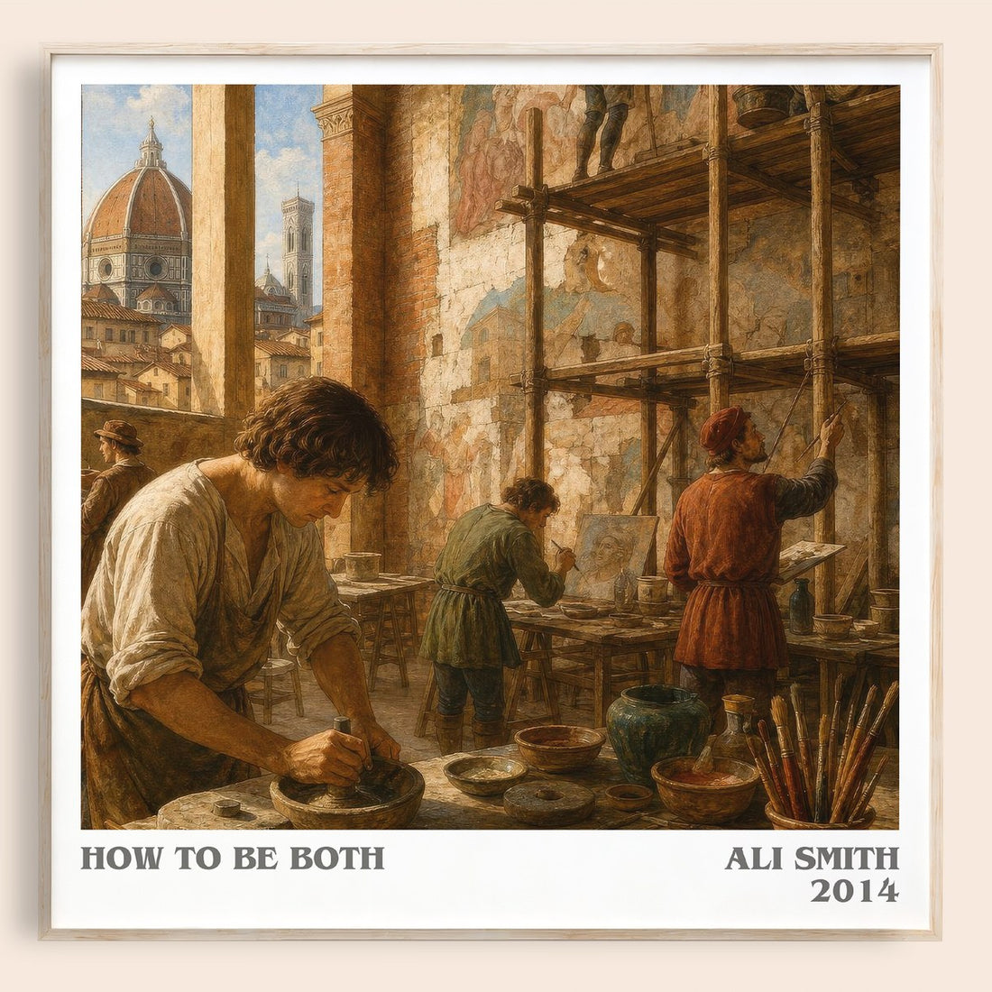 How to be both literary book poster by Ali Smith – framed literary art print